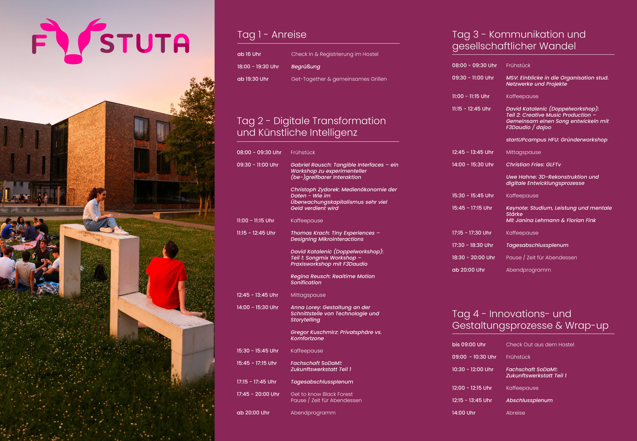 Programmbeschreibung für die MeStuTa in Furtwangen